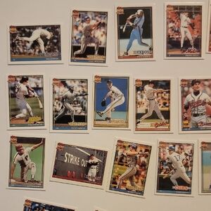 Vintage Mini Baseball Trading Cards Collection